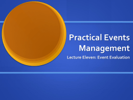 Event Evaluation