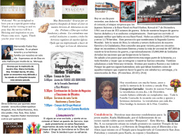 December 7 2014 Bulletin - Iglesia Bautista Puerta La Hermosa