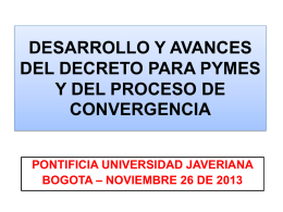 Diplomado en NIIF - Pontificia Universidad Javeriana
