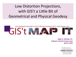 Low Distortion Projections - Iowa Geographic Information Council