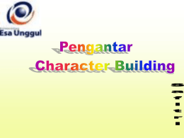 Character Building Pertemuan 1