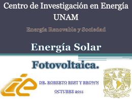 Energía solar fotovoltaica - C.I.E.