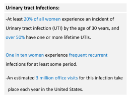 Urinary tract Infections