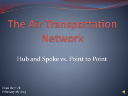 The Air Transportation Network - Center for Air Transportation