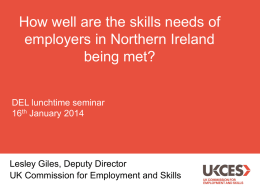 How well are the skills needs of employers in Northern Ireland being
