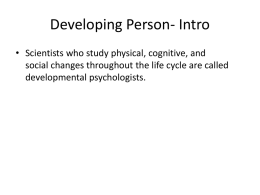 Developing Person