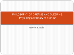 Physiological theory of dreams