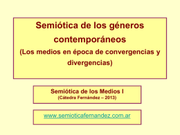 2013 – PPT JLF Teórico 4 - Semiótica I – Fernández