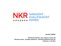 Národný kvalifikačný rámec Slovenskej republiky