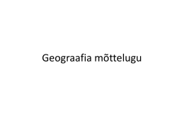 Geograafia mõttelugu