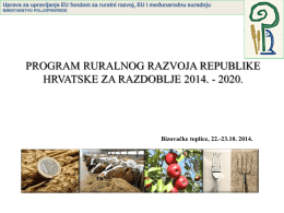 Vlatka Pavlinić – PRR 2014-2020
