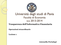 Lezione 1 acconto dividendi e PO - Economia