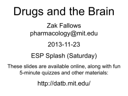 PowerPoint () slides - Drugs and the Brain