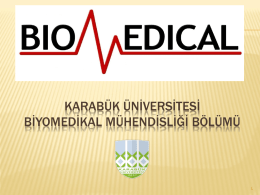 Karabük Üniversitesi Biyomedikal Mühendisliği bölümü %30