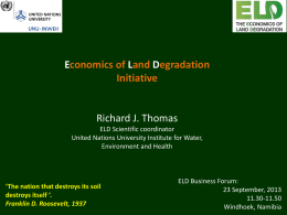 Economics of Land Degradation Initiative