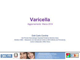 Varicella - raccomandazione