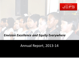 Annual Report 2014 - Jersey City Public Schools