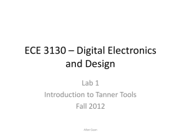 ECE 3130 * Digital Electronics and Design