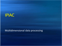 Multidimensional data processing