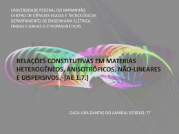 relações constitutivas - DEE - Universidade Federal do Maranhão