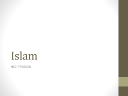 Islam HSC REVISION