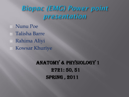 Biopac EMG Power point presentation