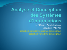 Analyse et Conception des Systèmes d*Informations