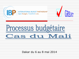 Processus budgétaire