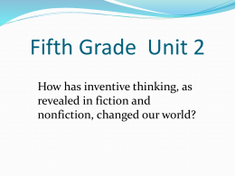 Inventions[1][1] - Harp Fifth Grade Common Core State Standards