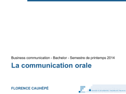 COMMUNICATION ECRITE FLORENCE CAUHÉPÉ