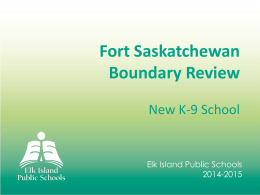 Boundary Review PPT - Win Ferguson Elementary