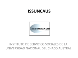 issuncaus - Instituto de Servicios Sociales - UNCAus