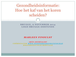 Gezondheidsinformatie - Logo Brugge