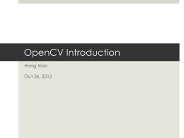 OpenCV Introduction