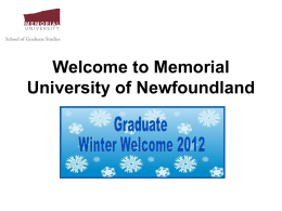 Please click here for the Graduate Winter Welcome PowerPoint