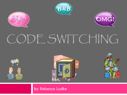 Code Switching Powerpoint-FINAL