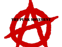 the punk movement ppt