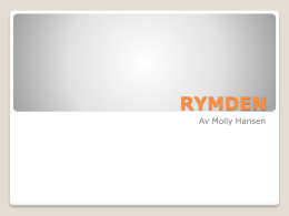 RYMDEN - Bloggen