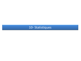 10- Statistiques