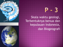 p-3 skala waktu, dunia dan biogeografi