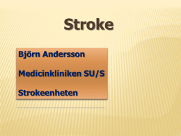 Riskfaktorer för stroke