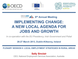 OECD Sally Sinclair Plenary Session 2