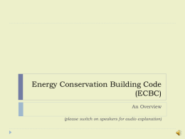 Energy Conservation Building Code (ECBC) - IBPSA (I)