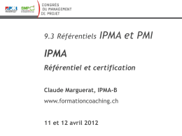 IPMA - Société suisse de management de projet