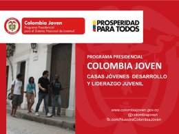 Diapositiva 1 - Presidencia de la República de Colombia