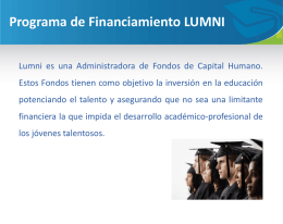 Programa de Financiamiento LUMNI