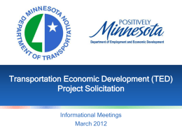 Matt Shands, MnDOT - Minnesota Department of Transportation