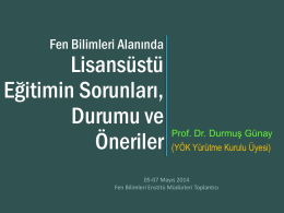 PowerPoint Sunusu - Süleyman Demirel Üniversitesi
