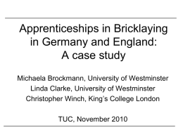 Apprenticeship in England: scope for expansion?