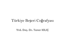 Türkiye Be*eri Co*rafyas*